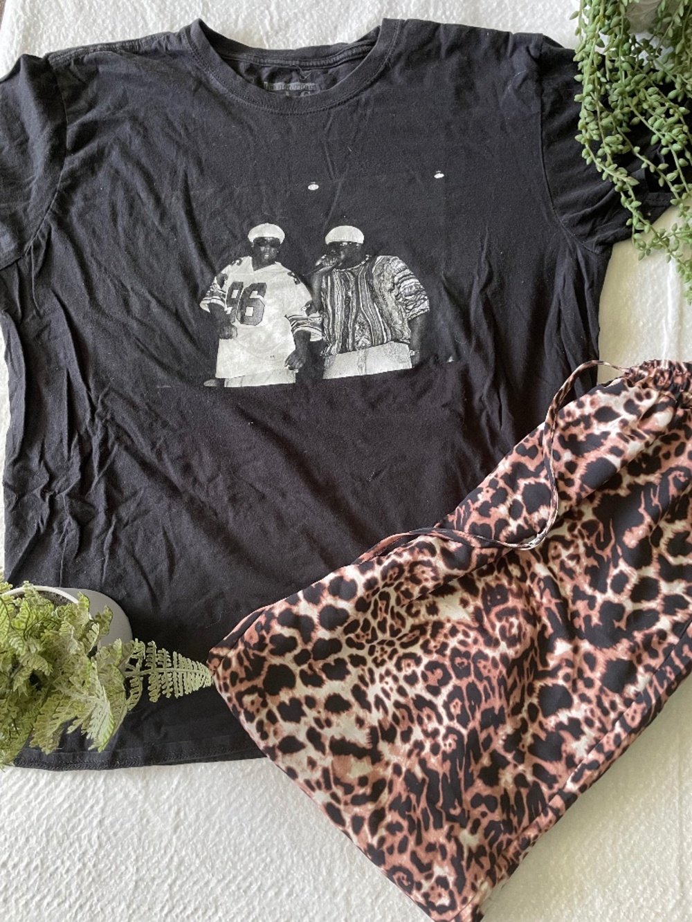 Tupac and biggie graphic tee